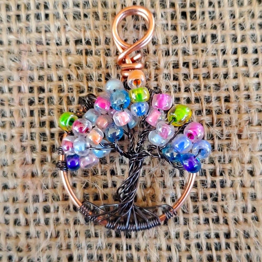 Handmade tree of life pendant